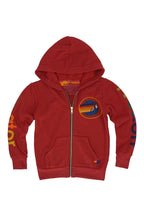 Classic KIDS AVIATOR NATION VENICE ZIP HOODIE - RED