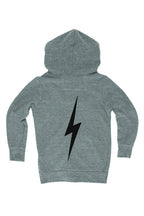 Classic KIDS BOLT PRINT ZIP HOODIE - HEATHER GREY