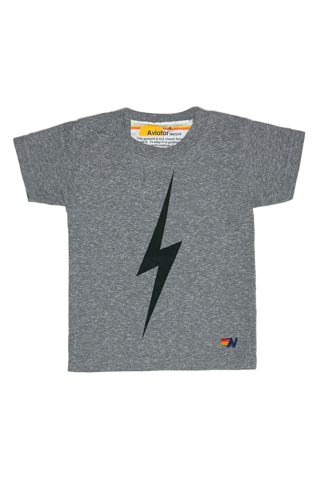 Classic KIDS BOLT TEE - HEATHER GREY