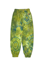 Classic KIDS HAND DYED SWEATPANTS - TIE DYE GREEN YELLOW