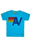 Classic KIDS LOGO TEE - NEON BLUE