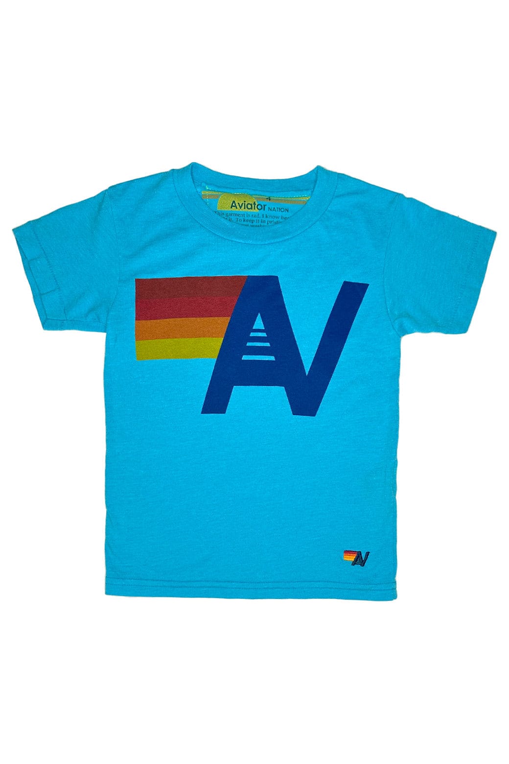 Classic KIDS LOGO TEE - NEON BLUE