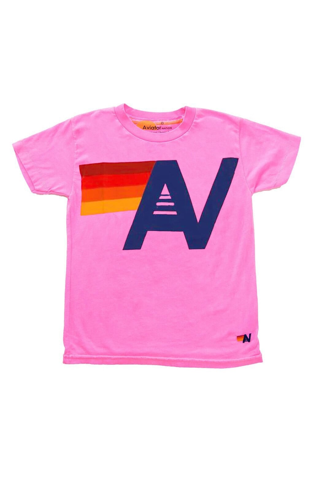 Classic KIDS LOGO TEE - NEON PINK