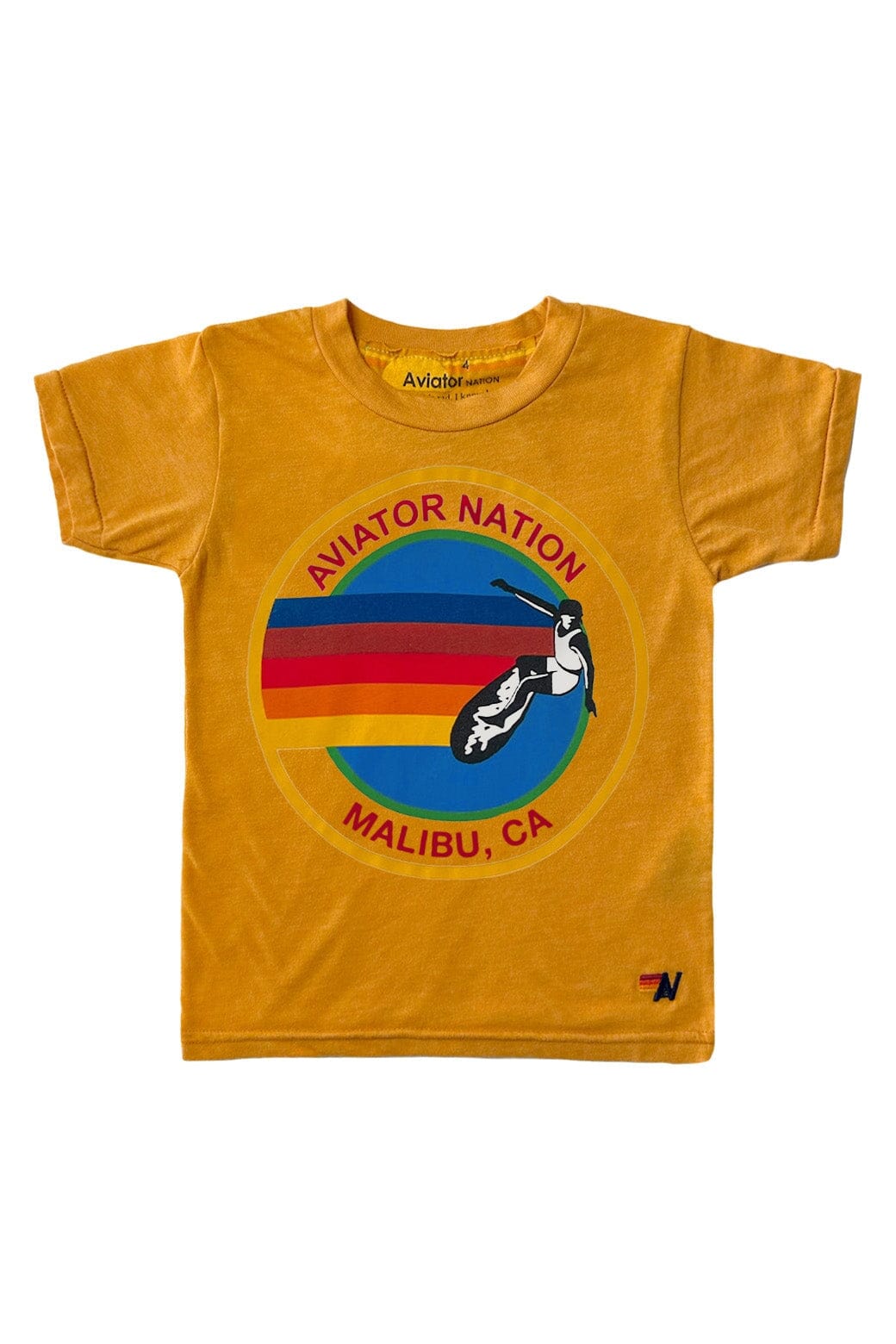 Classic KIDS AVIATOR NATION MALIBU TEE - GOLD