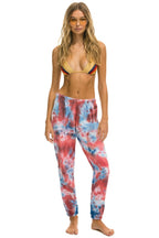 Classic LIGHT WEIGHT HAND DYED SWEATPANTS - TIE DYE RED