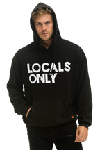 Classic LOCALS ONLY RELAXED PULLOVER HOODIE - BLACK