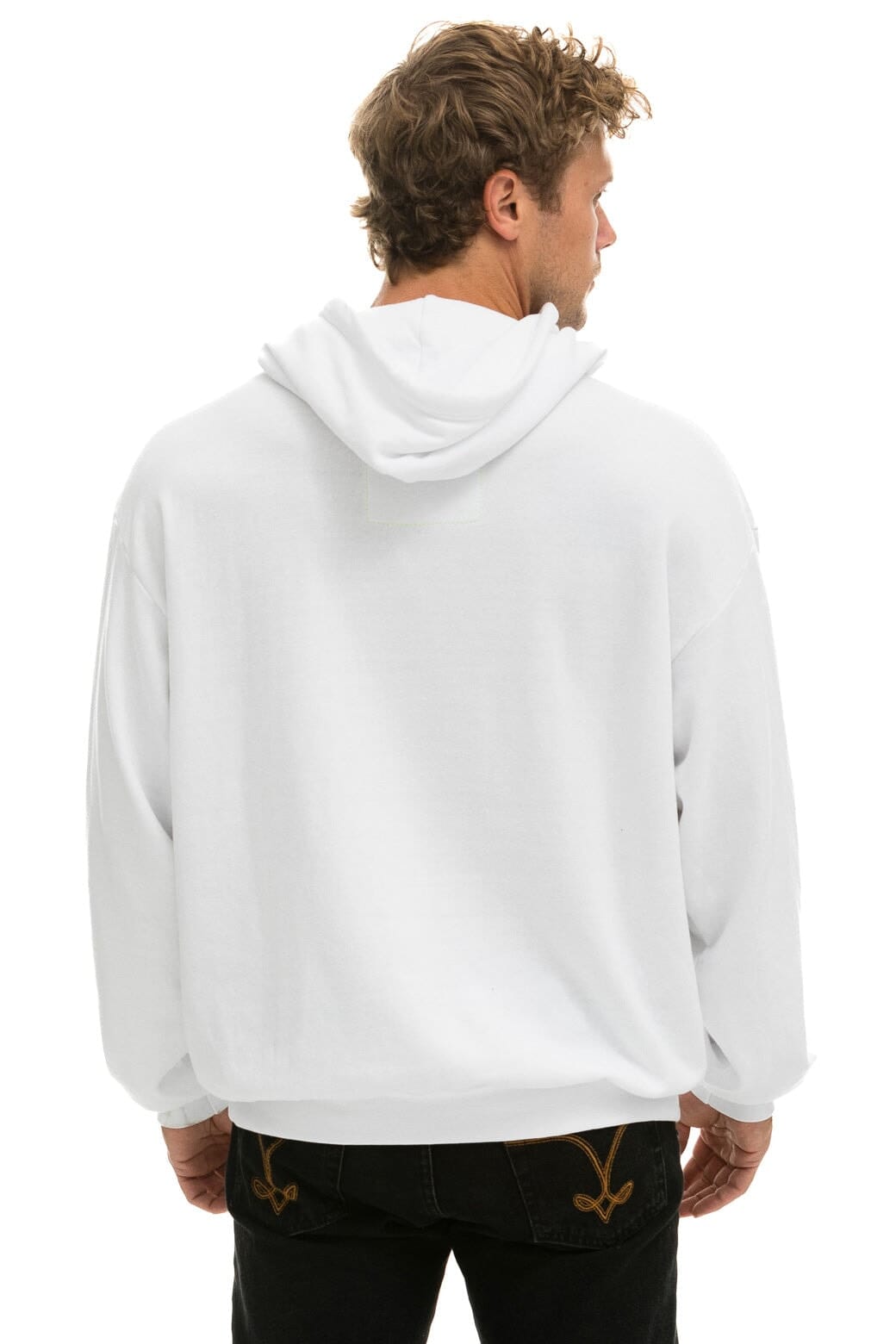 Classic LOCALS ONLY RELAXED PULLOVER HOODIE - WHITE
