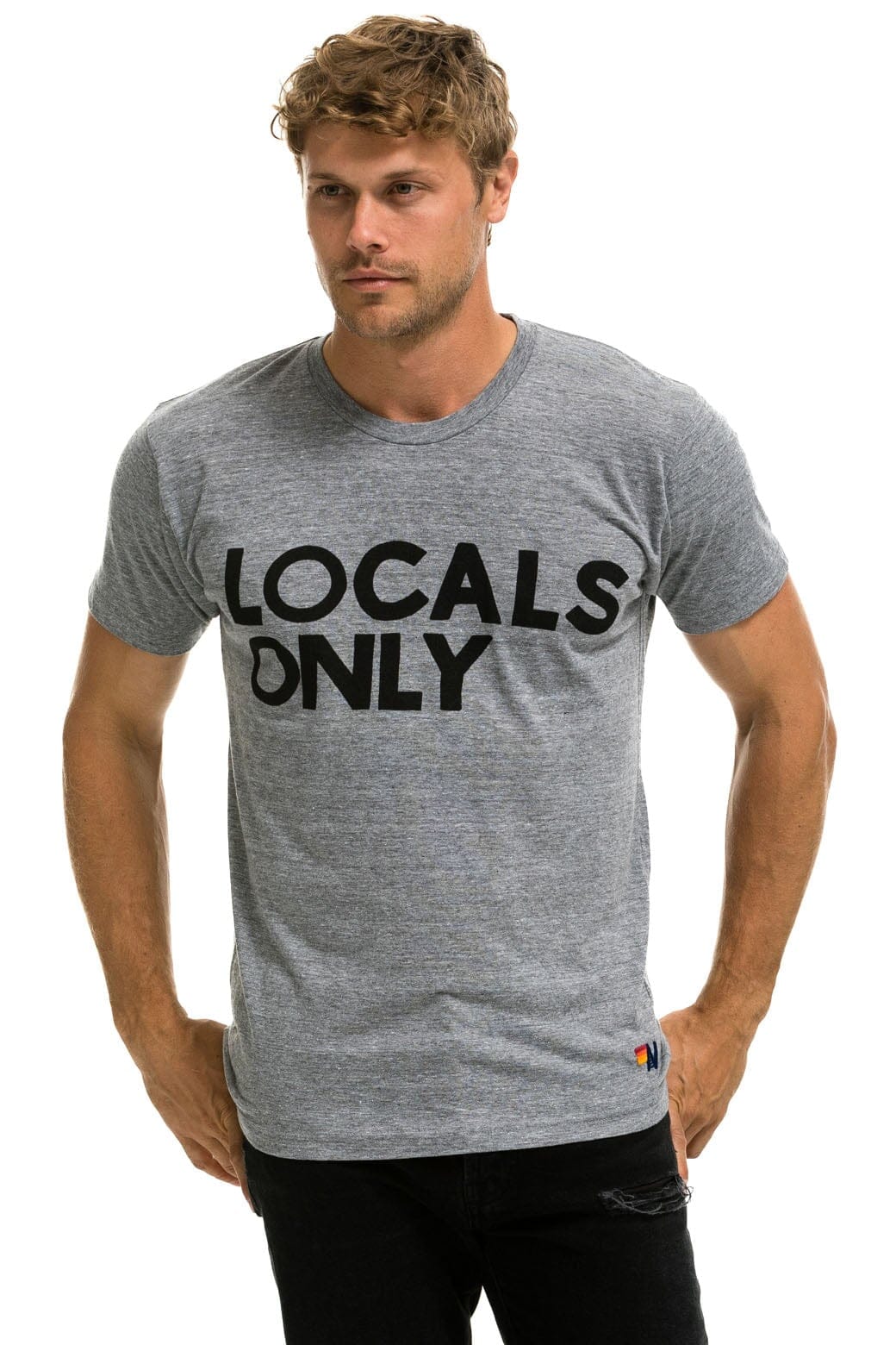 Classic LOCALS ONLY TEE - HEATHER GREY