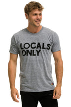 Classic LOCALS ONLY TEE - HEATHER GREY