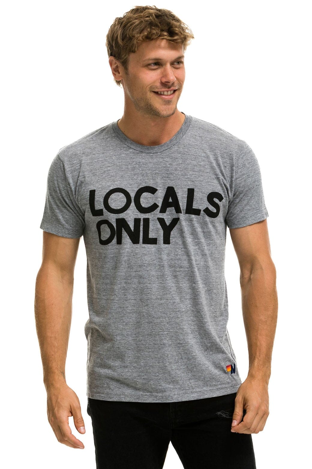 Classic LOCALS ONLY TEE - HEATHER GREY