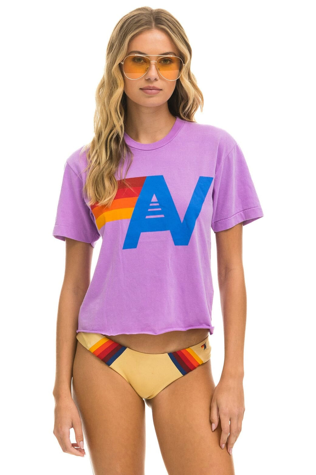 Classic LOGO BOYFRIEND TEE - NEON PURPLE