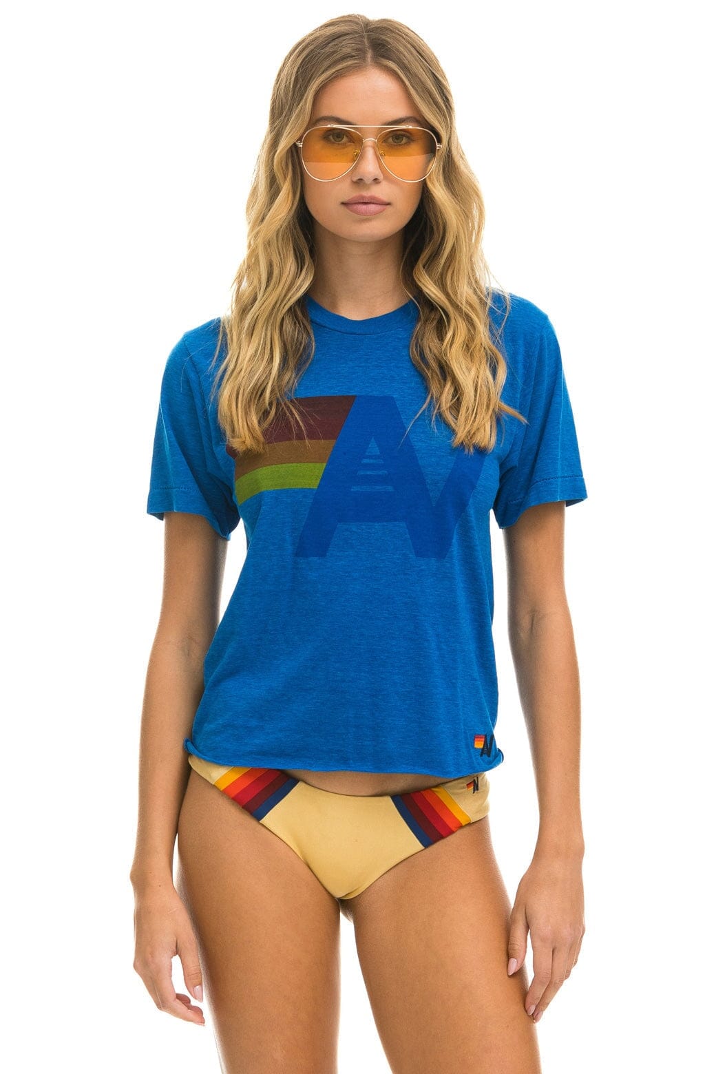 Classic LOGO BOYFRIEND TEE - OCEAN
