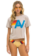 Classic LOGO BOYFRIEND TEE - SAND