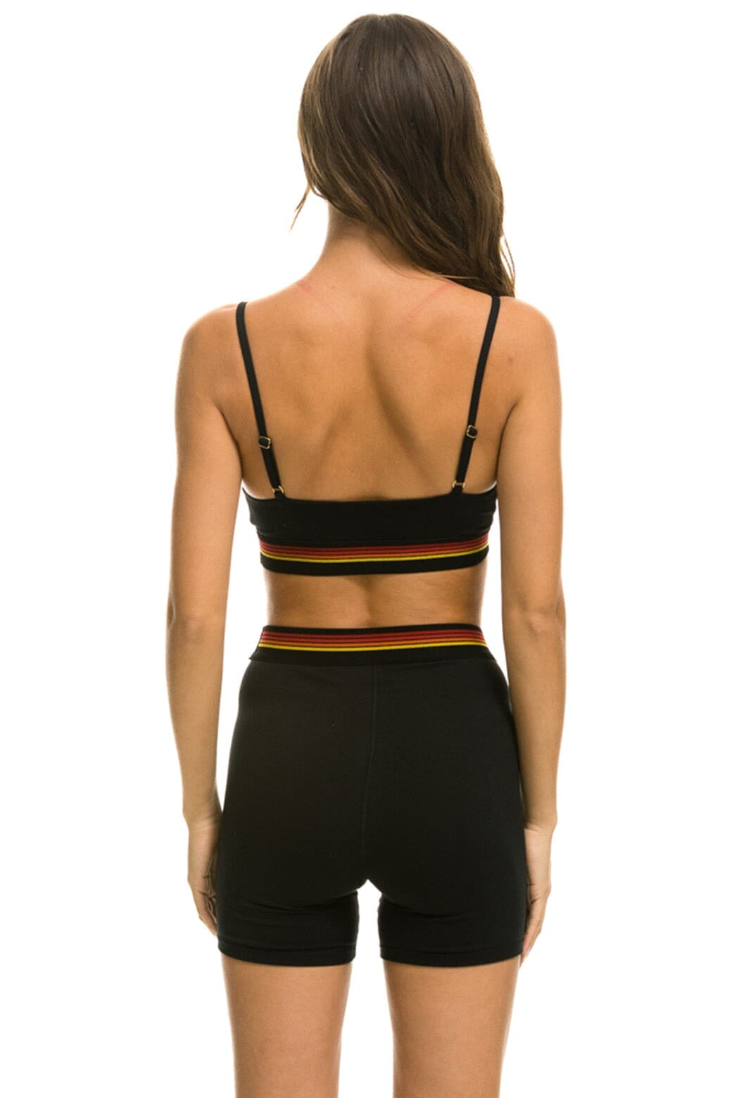Classic LOGO ELASTIC KEYHOLE BRA - BLACK