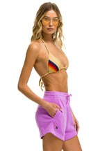 Classic LOGO EMBROIDERY LIGHT WEIGHT LOUNGER SHORT - NEON PURPLE