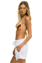 Classic LOGO EMBROIDERY LIGHT WEIGHT LOUNGER SHORT - WHITE