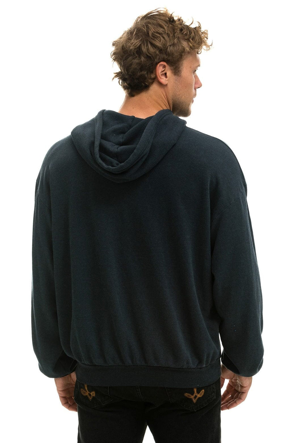 Classic LOGO PULLOVER RELAXED HOODIE - CHARCOAL