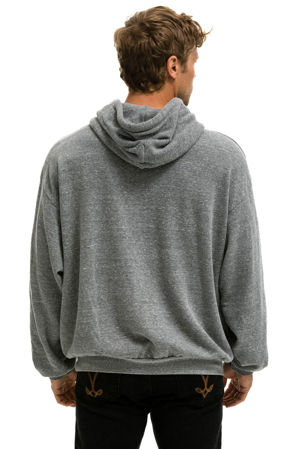 Classic LOGO PULLOVER RELAXED HOODIE - HEATHER GREY