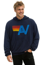Classic LOGO PULLOVER RELAXED HOODIE - NAVY
