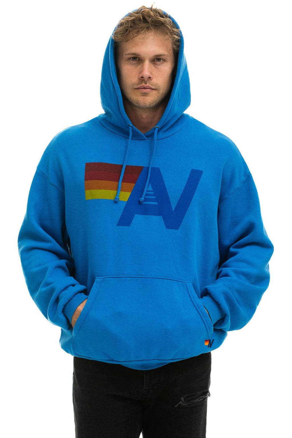 Classic LOGO PULLOVER RELAXED HOODIE - OCEAN