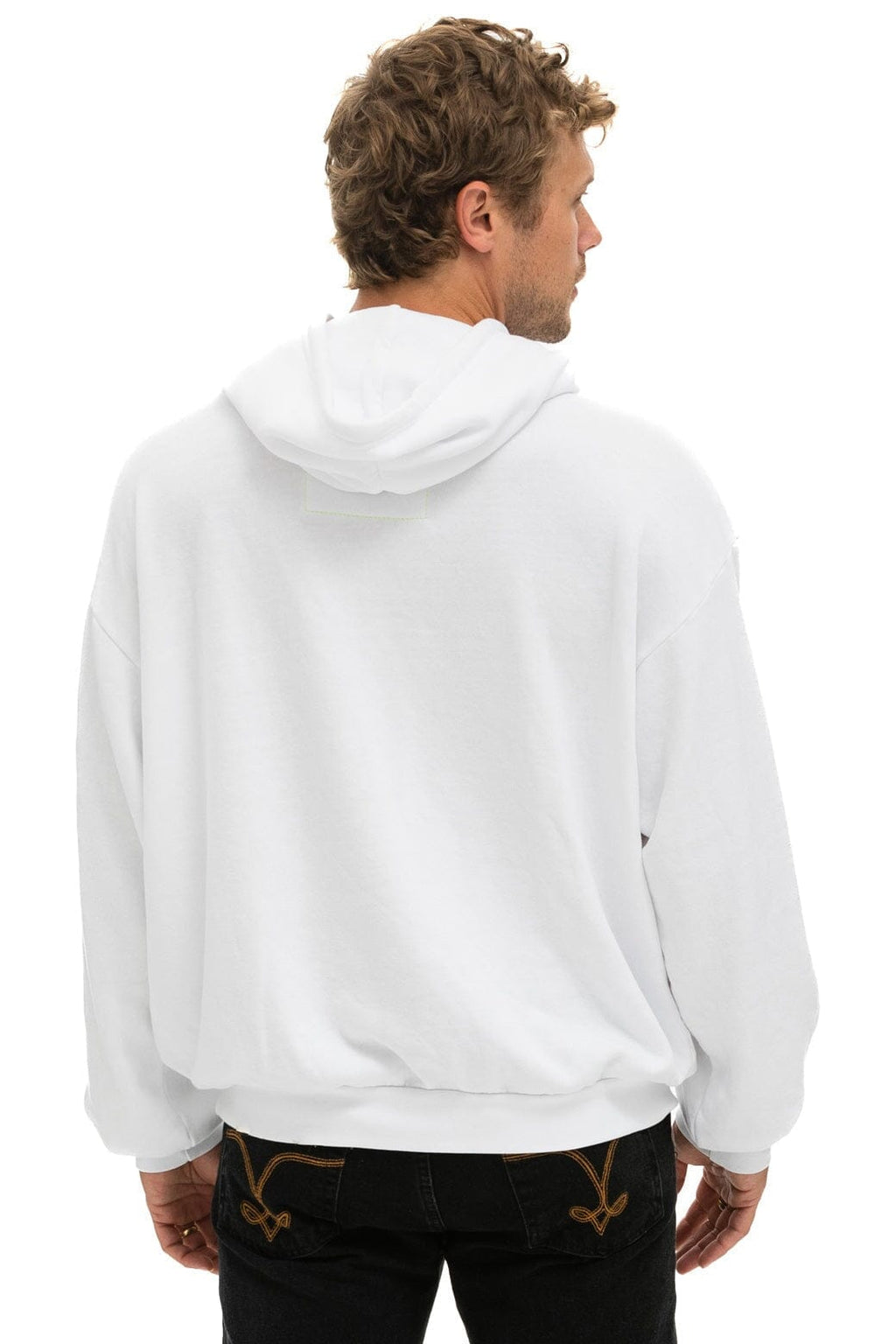 Classic LOGO PULLOVER RELAXED HOODIE - WHITE