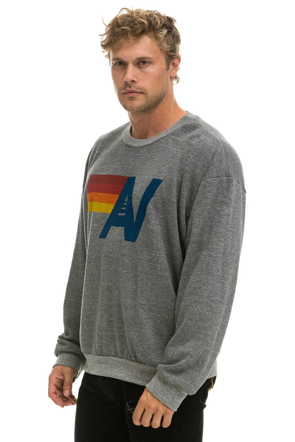 Classic LOGO RELAXED CREW SWEATSHIRT - HEATHER