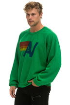 Classic LOGO RELAXED CREW SWEATSHIRT - KELLY GREEN