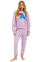 Classic LOGO RELAXED CREW SWEATSHIRT - MAUVE