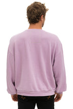 Classic LOGO RELAXED CREW SWEATSHIRT - MAUVE