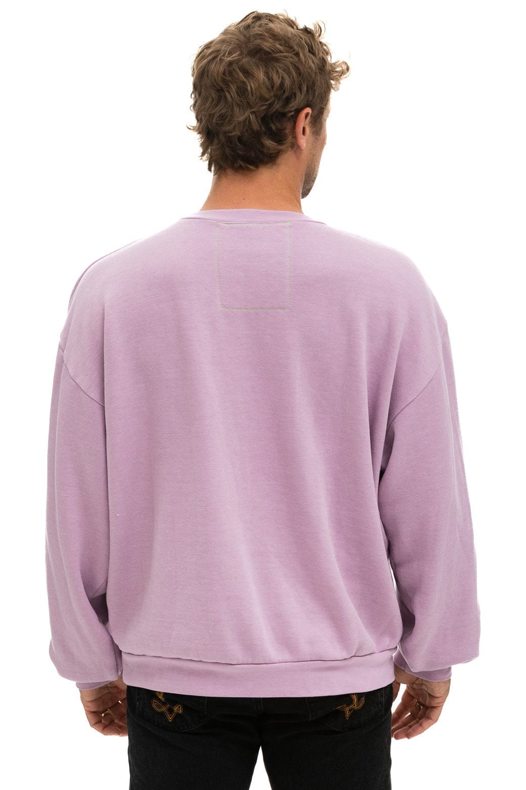 Classic LOGO RELAXED CREW SWEATSHIRT - MAUVE