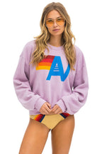 Classic LOGO RELAXED CREW SWEATSHIRT - MAUVE