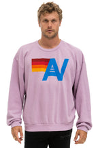 Classic LOGO RELAXED CREW SWEATSHIRT - MAUVE