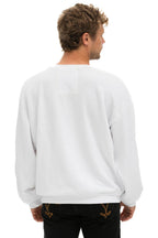 Classic LOGO RELAXED CREW SWEATSHIRT - WHITE