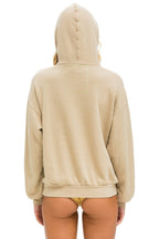 Classic LOGO STITCH PULLOVER RELAXED HOODIE - SAND