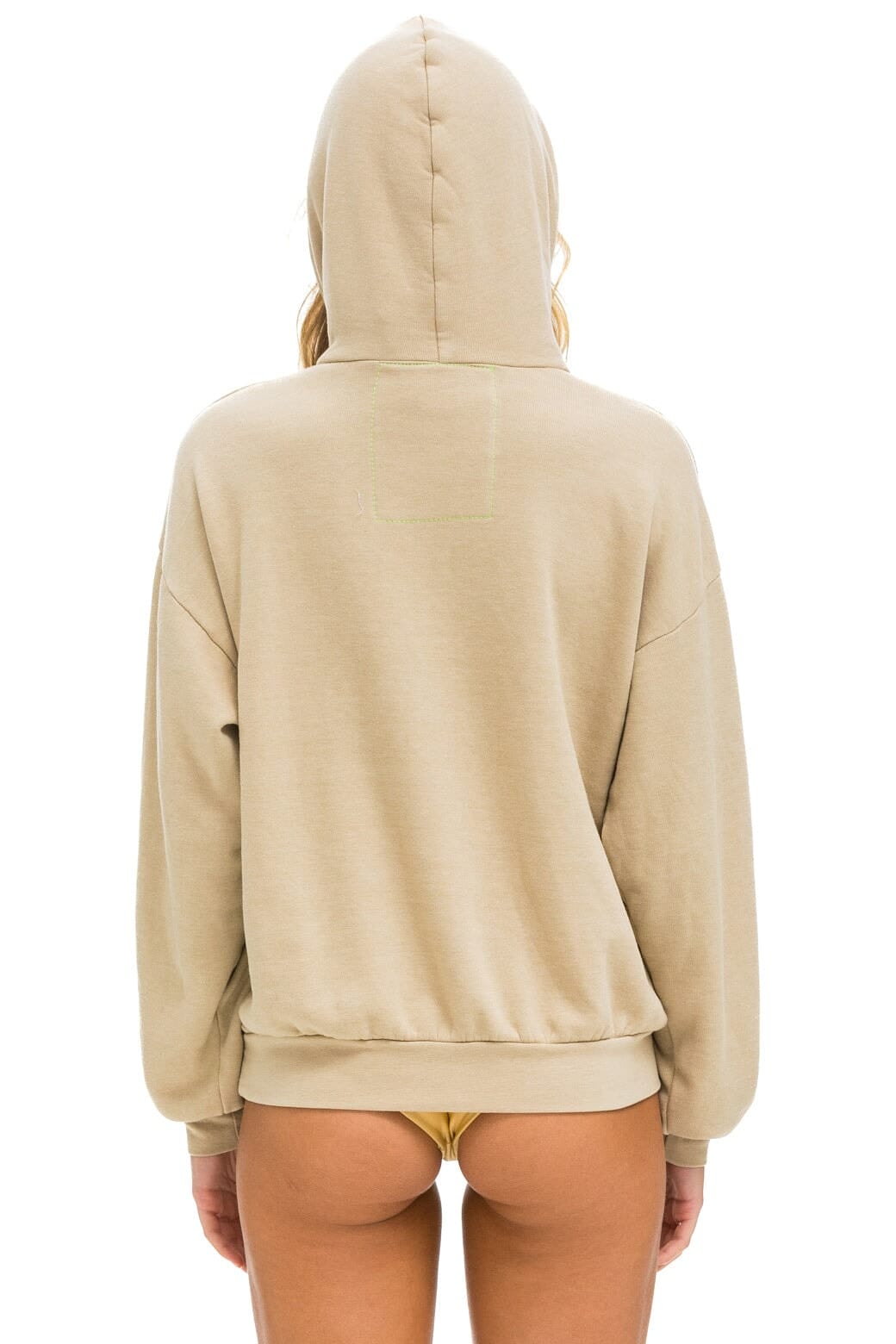 Classic LOGO STITCH PULLOVER RELAXED HOODIE - SAND