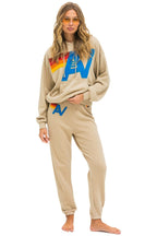 Classic LOGO STITCH PULLOVER RELAXED HOODIE - SAND