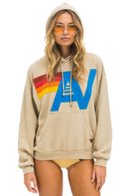 Classic LOGO STITCH PULLOVER RELAXED HOODIE - SAND