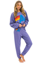 Classic LOGO STITCH RELAXED CREW SWEATSHIRT - LAVENDER