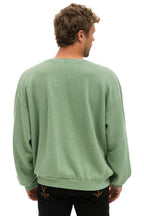 Classic LOGO STITCH RELAXED CREW SWEATSHIRT - SAGE