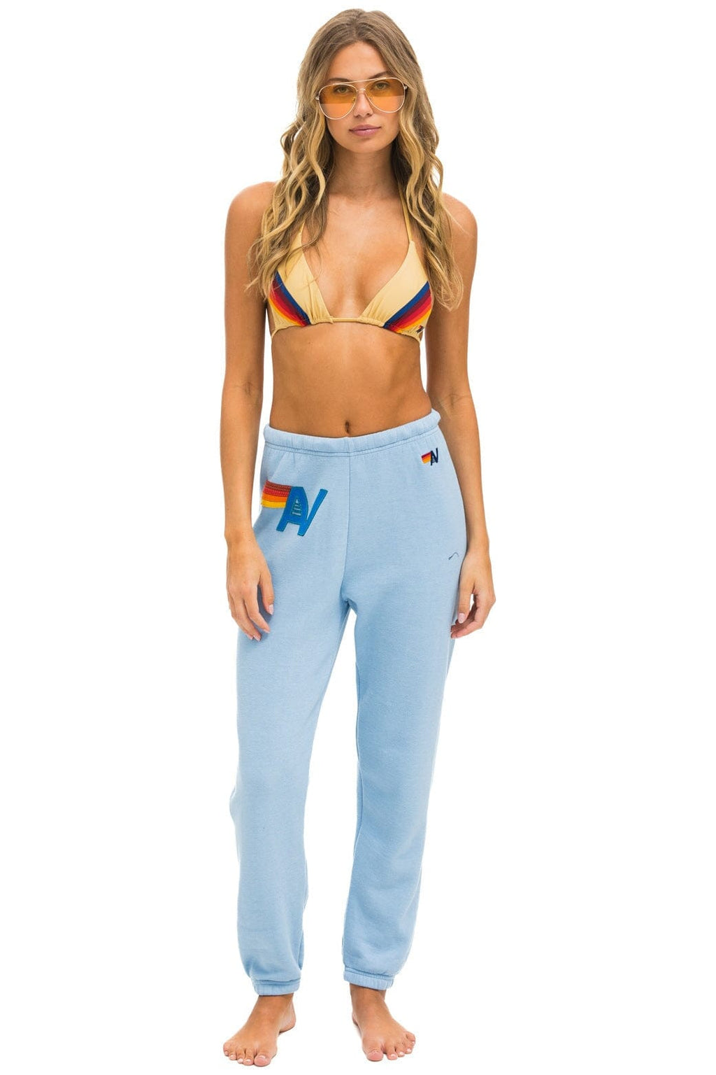 Classic LOGO STITCH SWEATPANTS - ICE