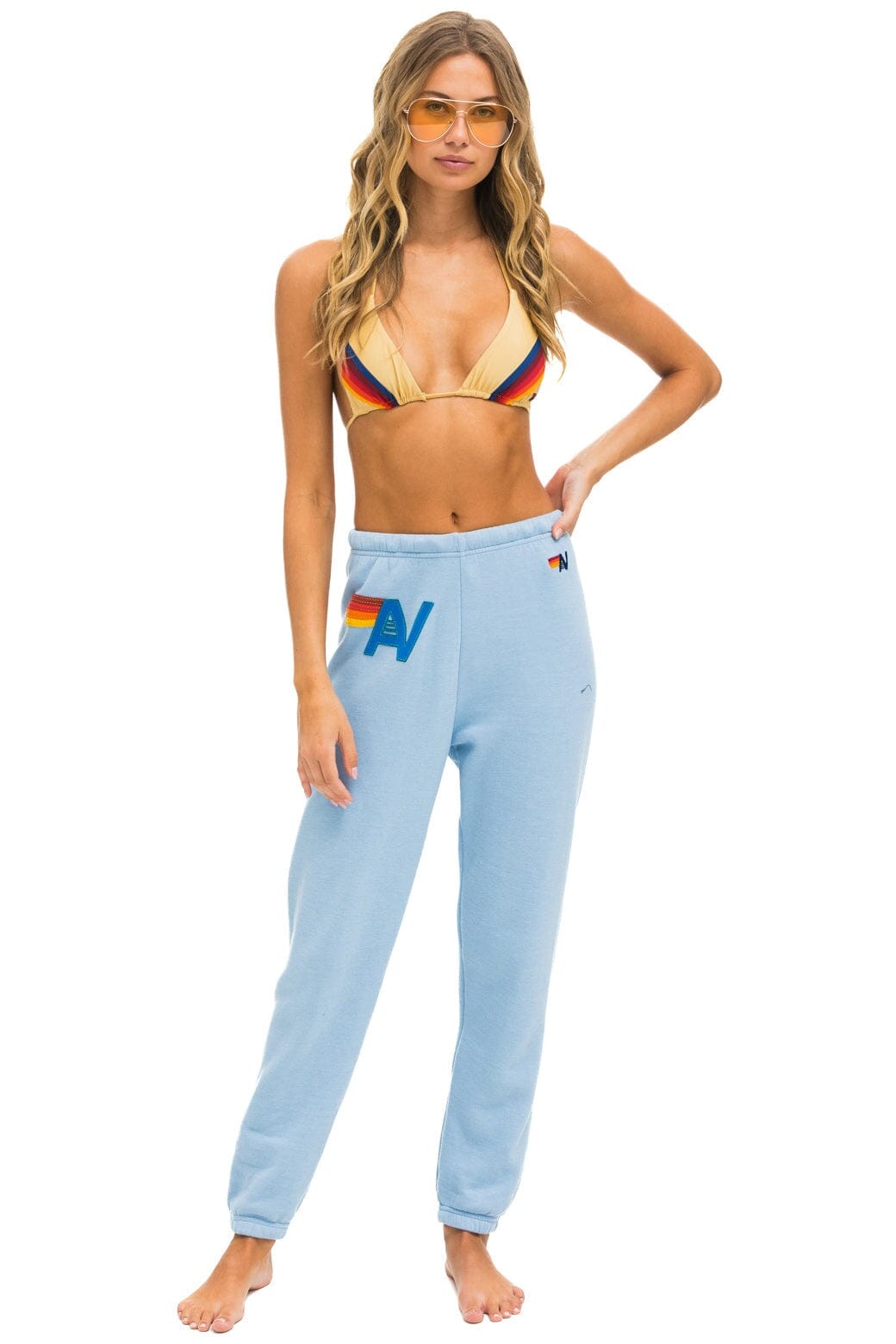 Classic LOGO STITCH SWEATPANTS - ICE