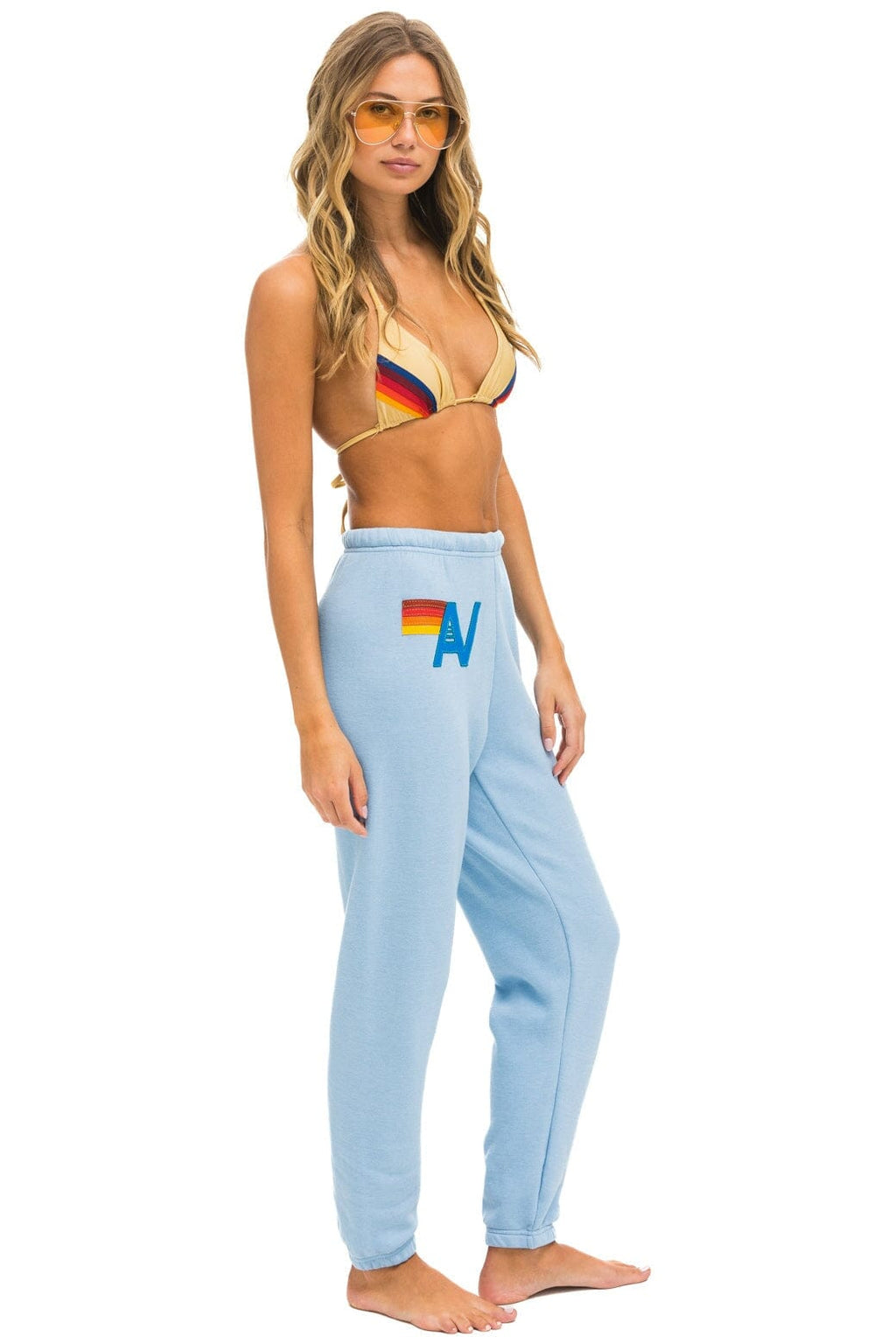 Classic LOGO STITCH SWEATPANTS - ICE