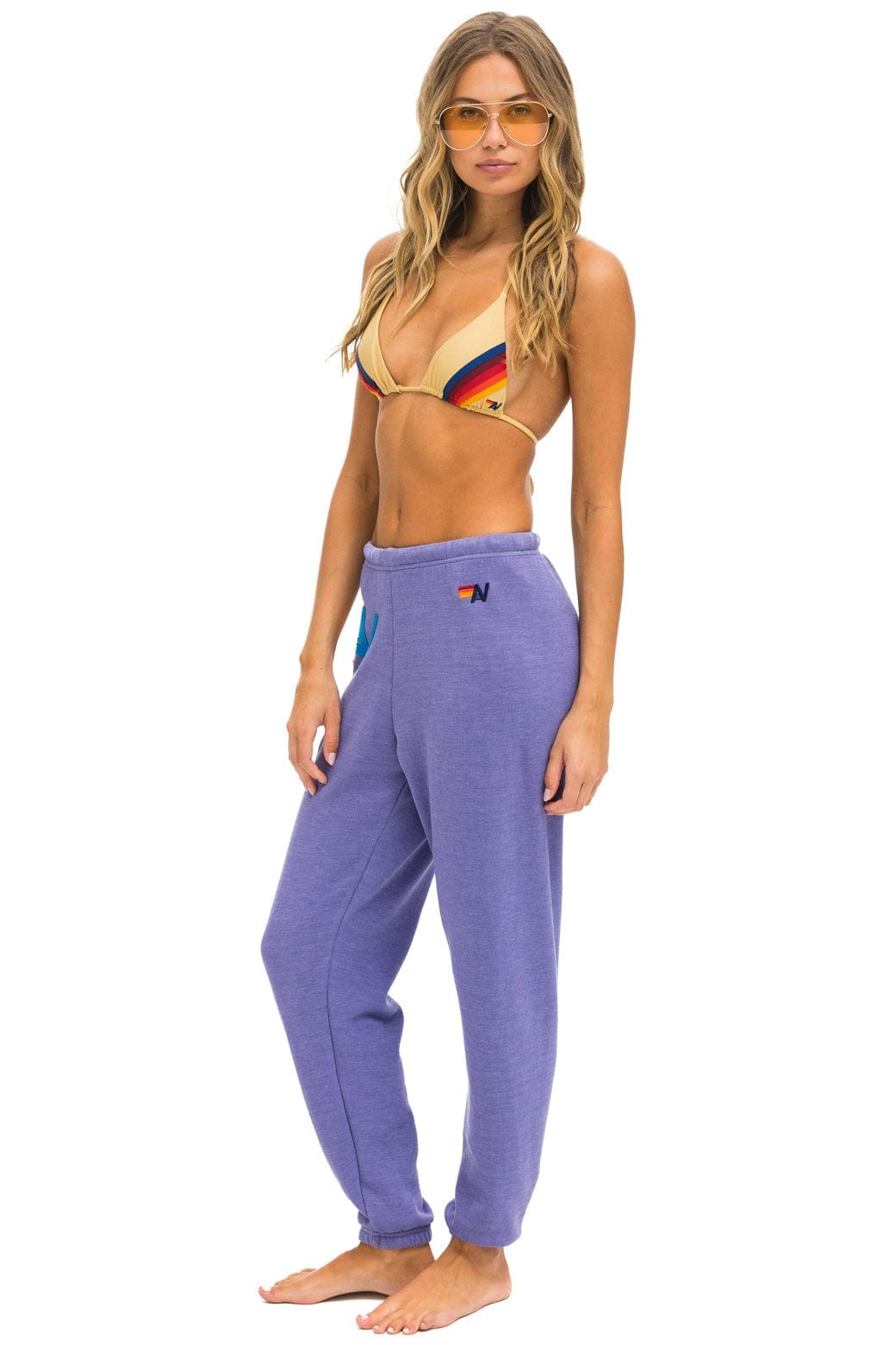 Classic LOGO STITCH SWEATPANTS - LAVENDER