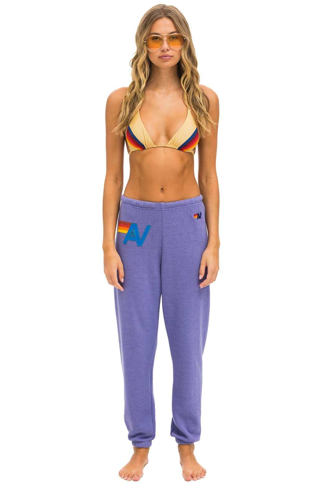 Classic LOGO STITCH SWEATPANTS - LAVENDER