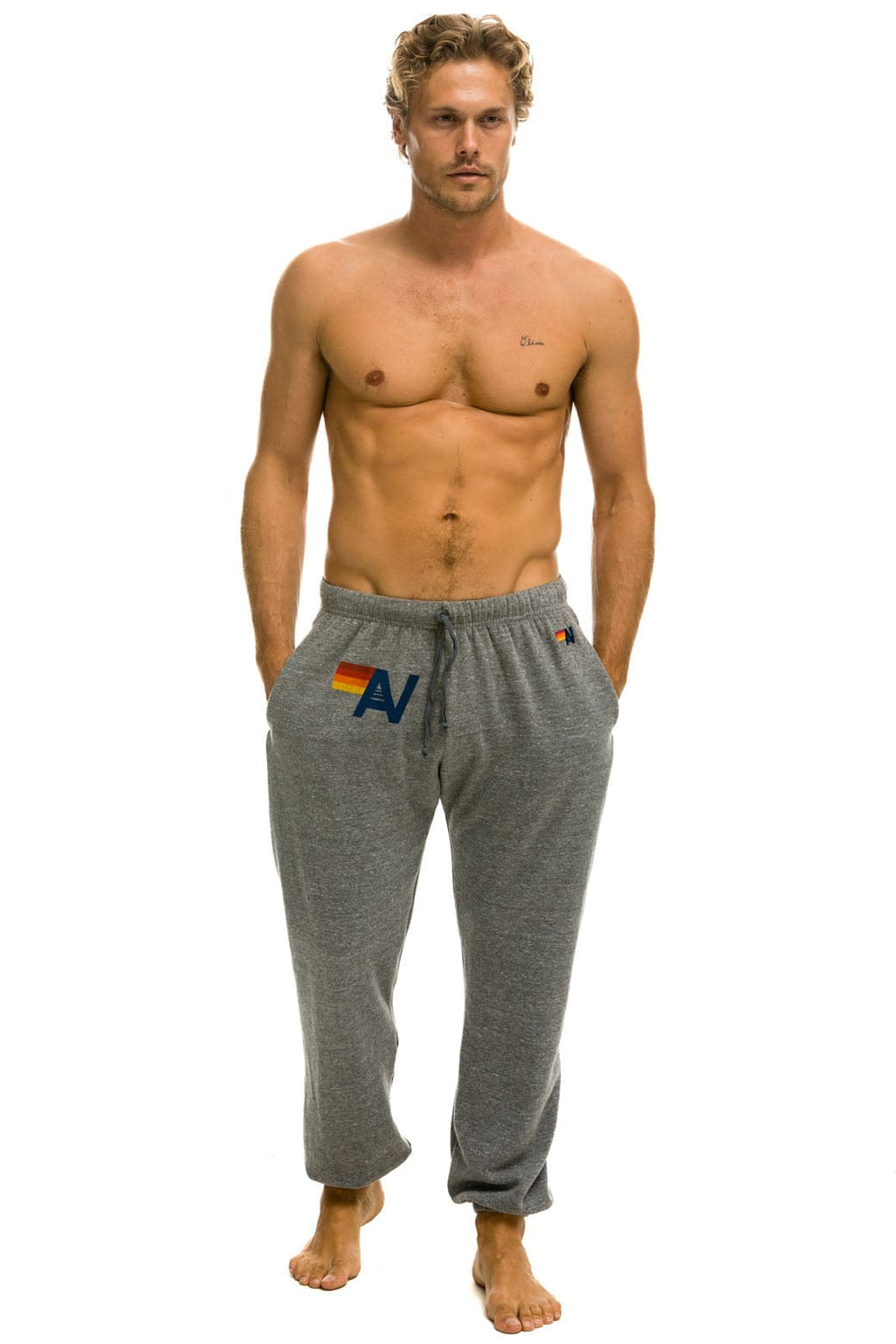 Classic LOGO SWEATPANTS - HEATHER GREY