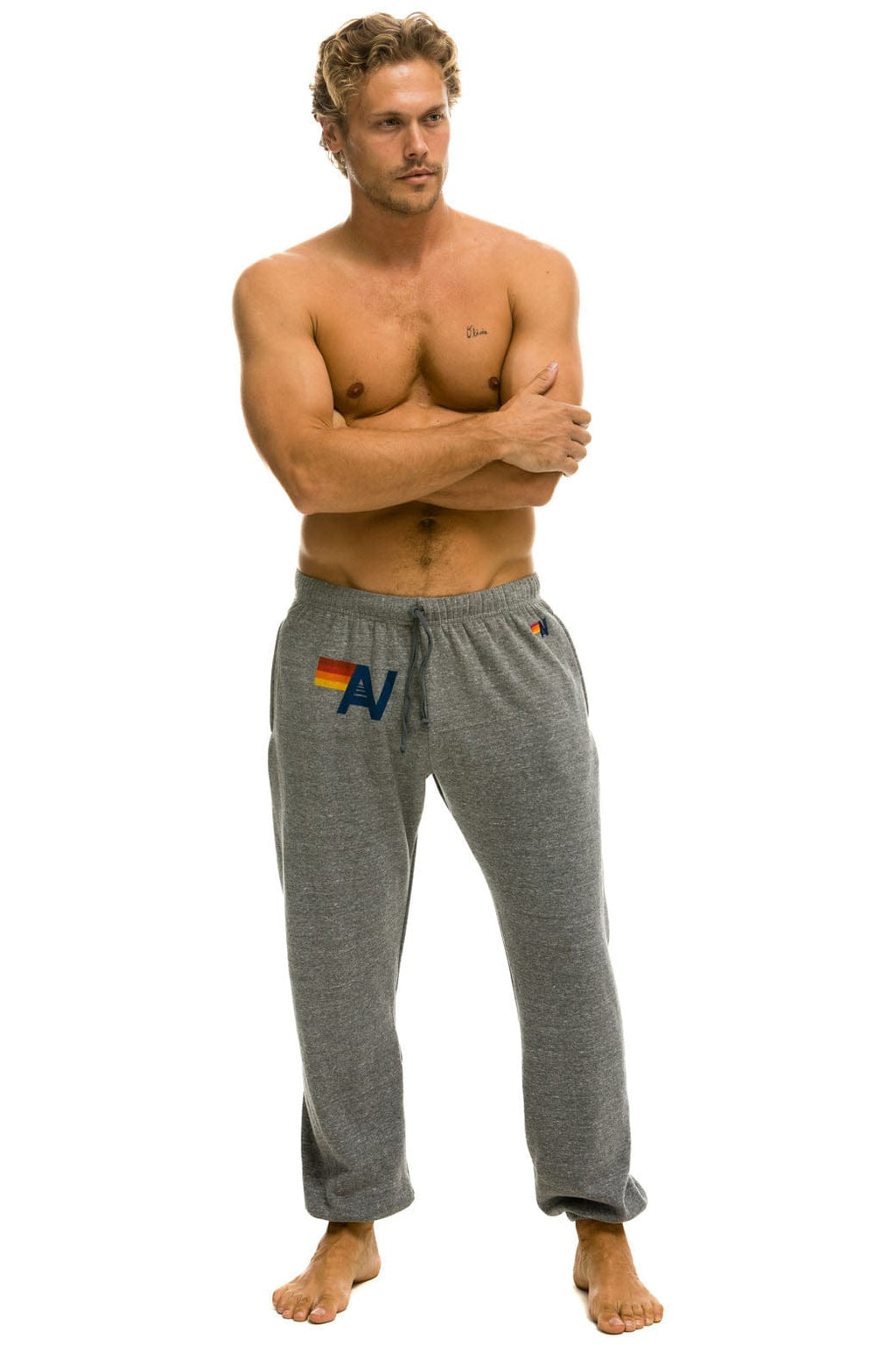 Classic LOGO SWEATPANTS - HEATHER GREY