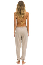 Classic 5 STRIPE SWEATPANTS - SAND RAINBOW WHITE