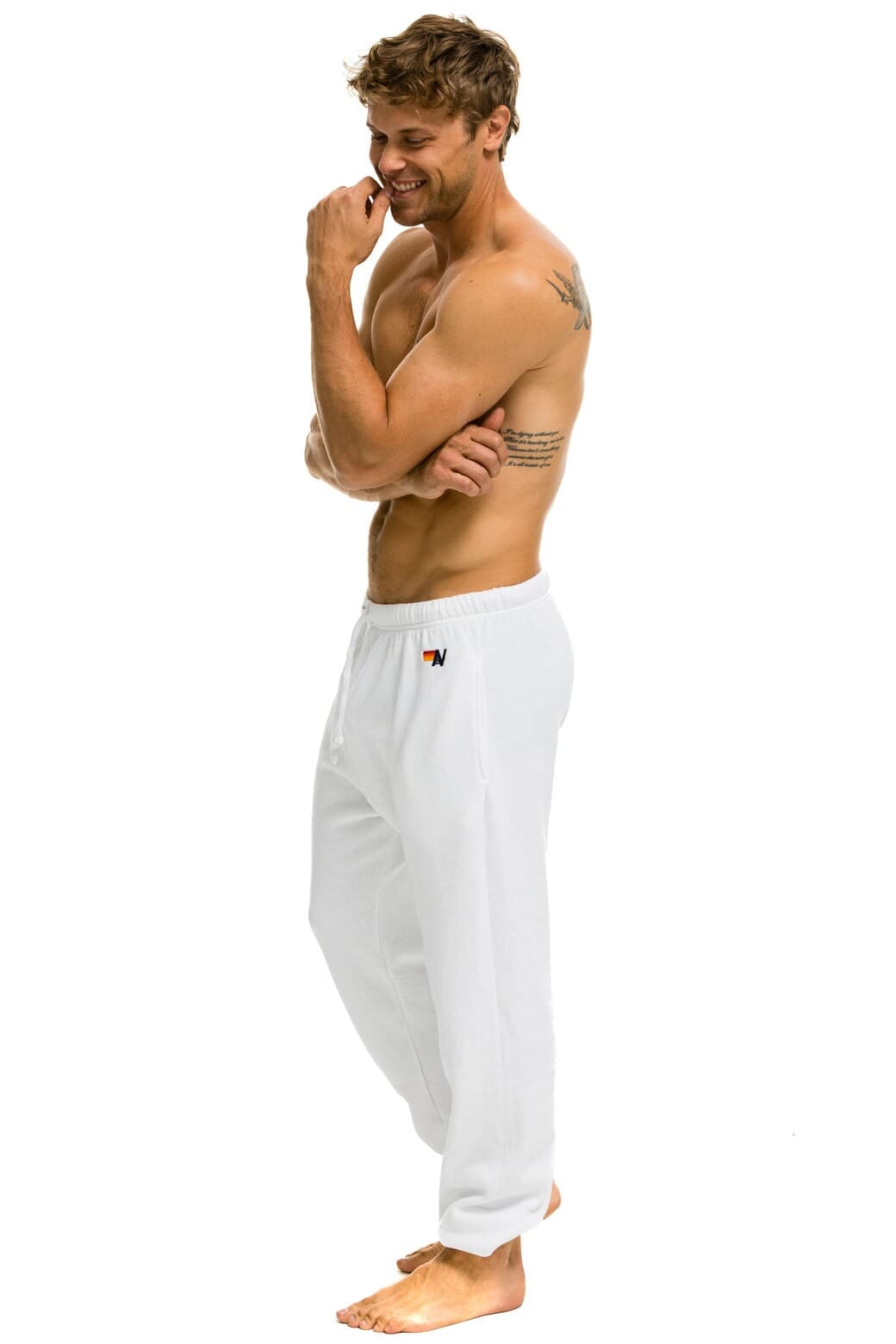 Classic LOGO SWEATPANTS - WHITE