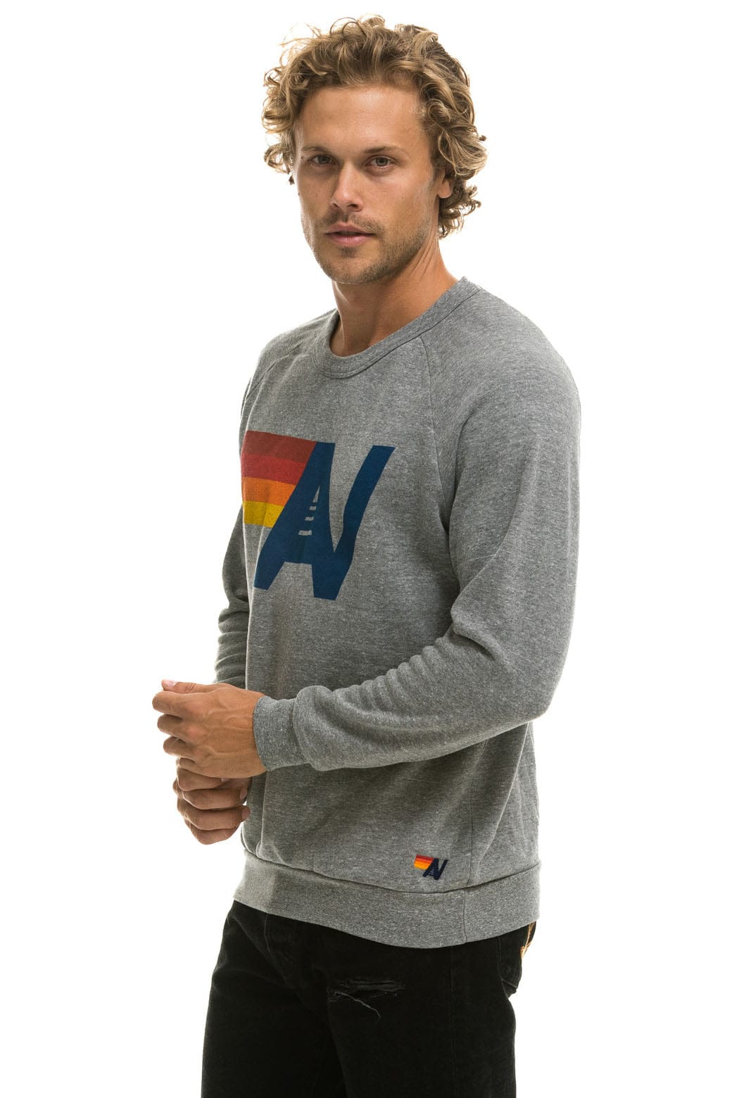 Classic LOGO SWEATSHIRT - HEATHER GREY
