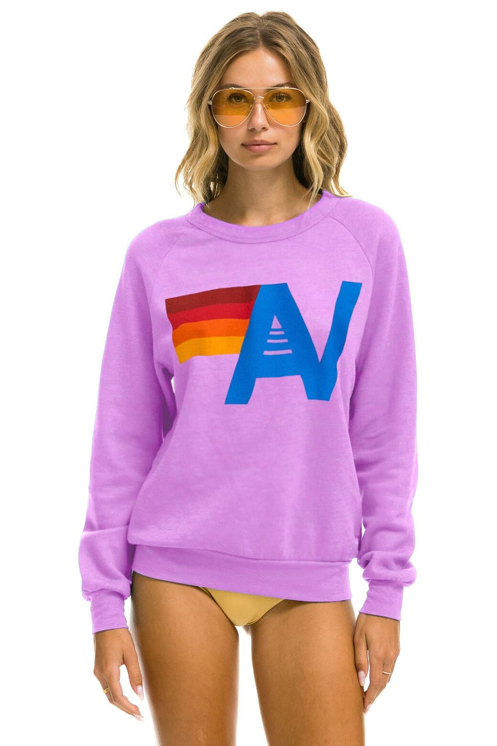 Classic LOGO SWEATSHIRT - NEON PURPLE